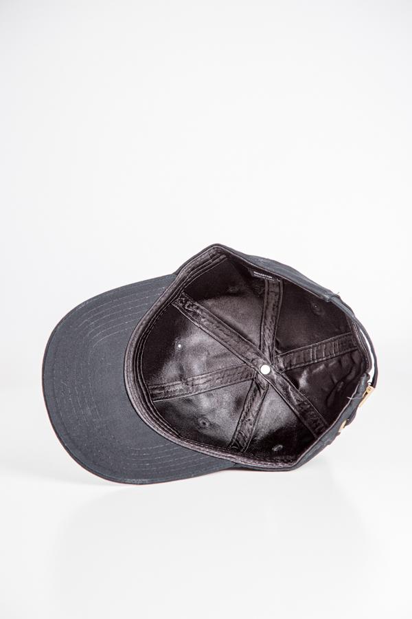 Black Satin-Lined Baseball Hat - Image 8