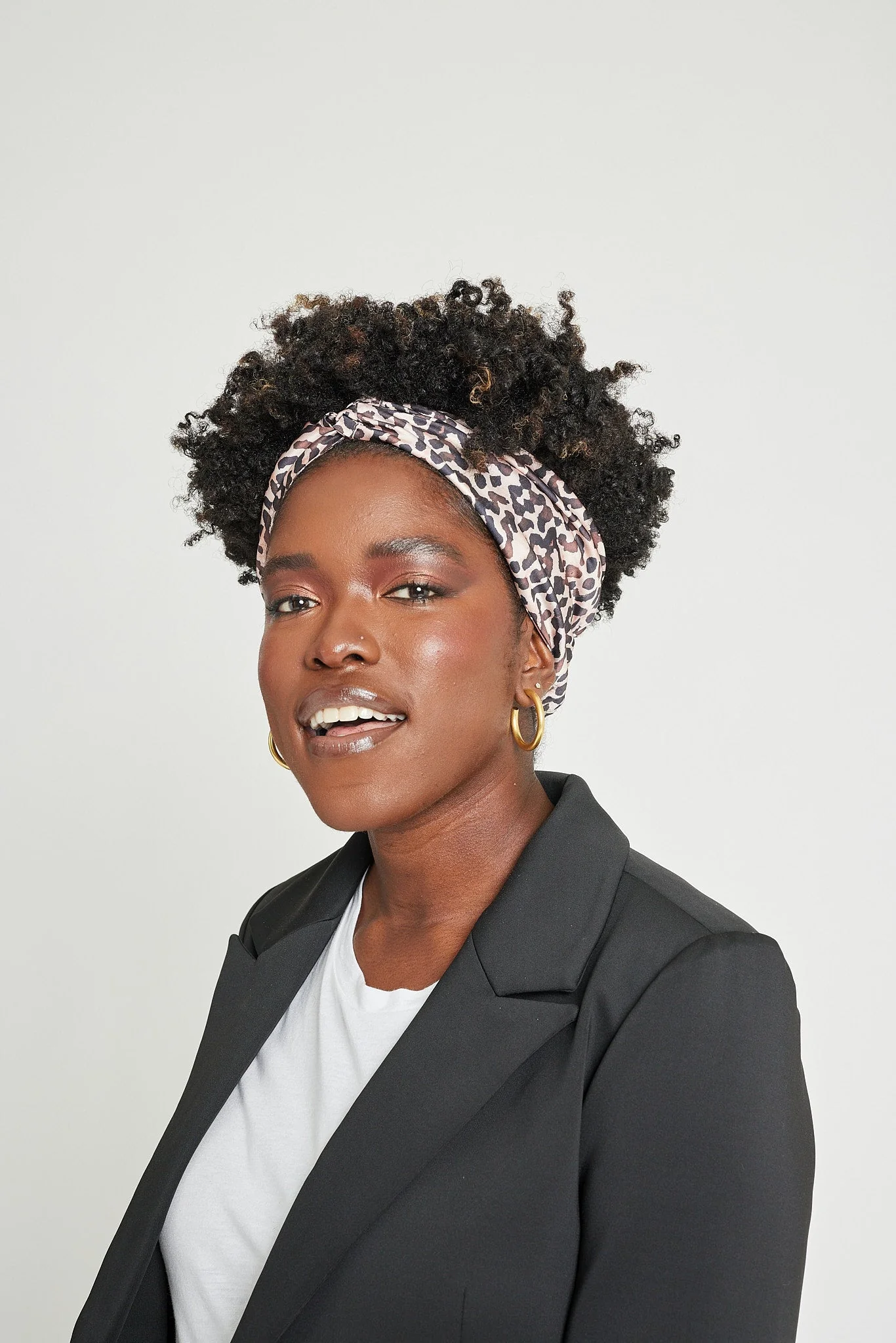 Spotted Print Wrap-Style Headband - Image 3