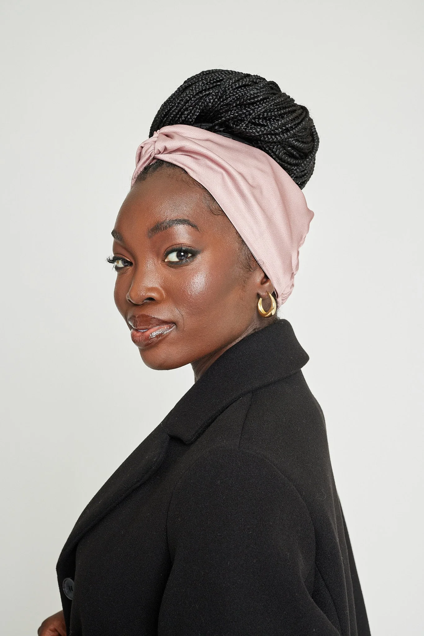 Speckled Blush Wrap-Style Headband - Image 3