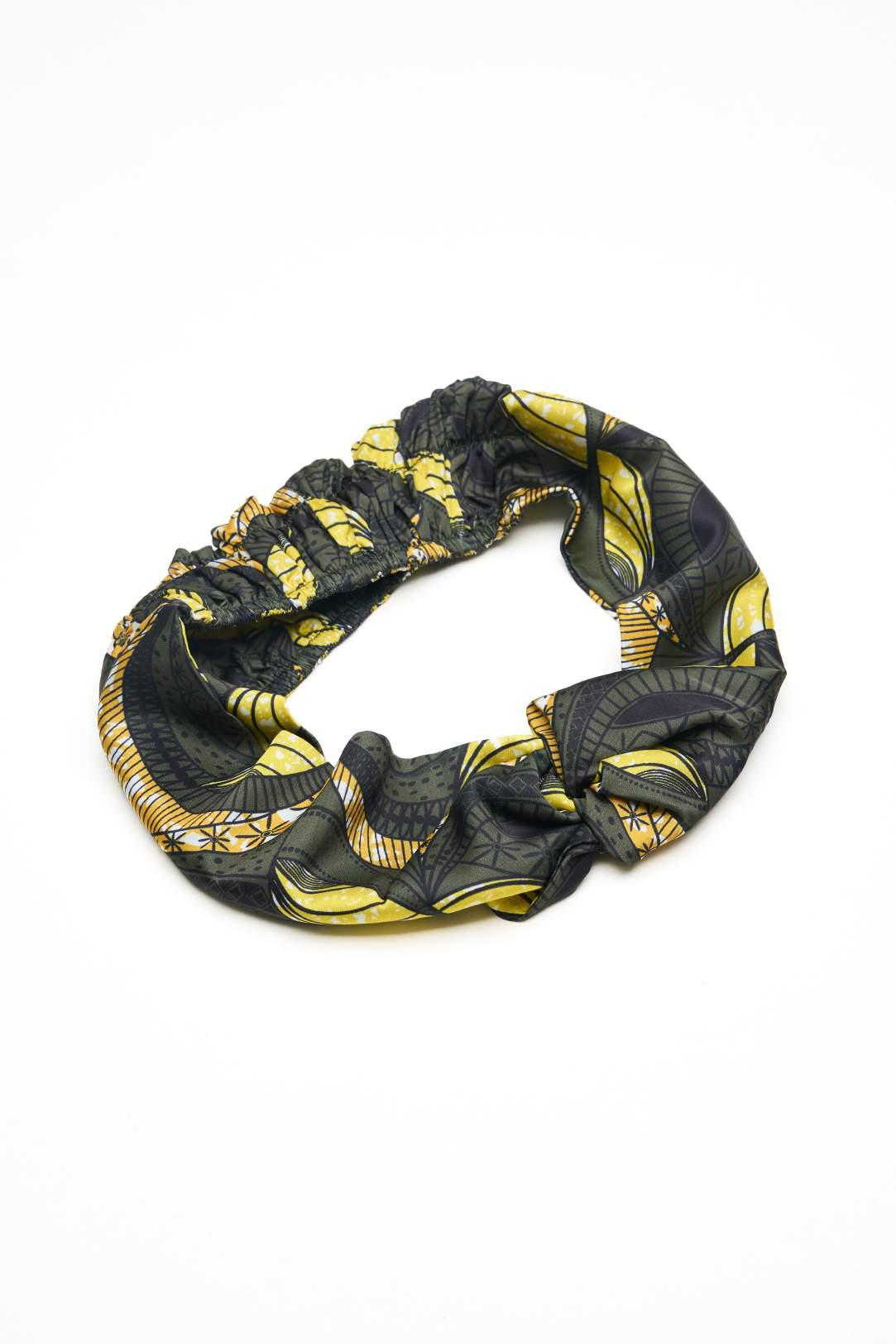 Olive Print Wrap-Style Headband - Image 7