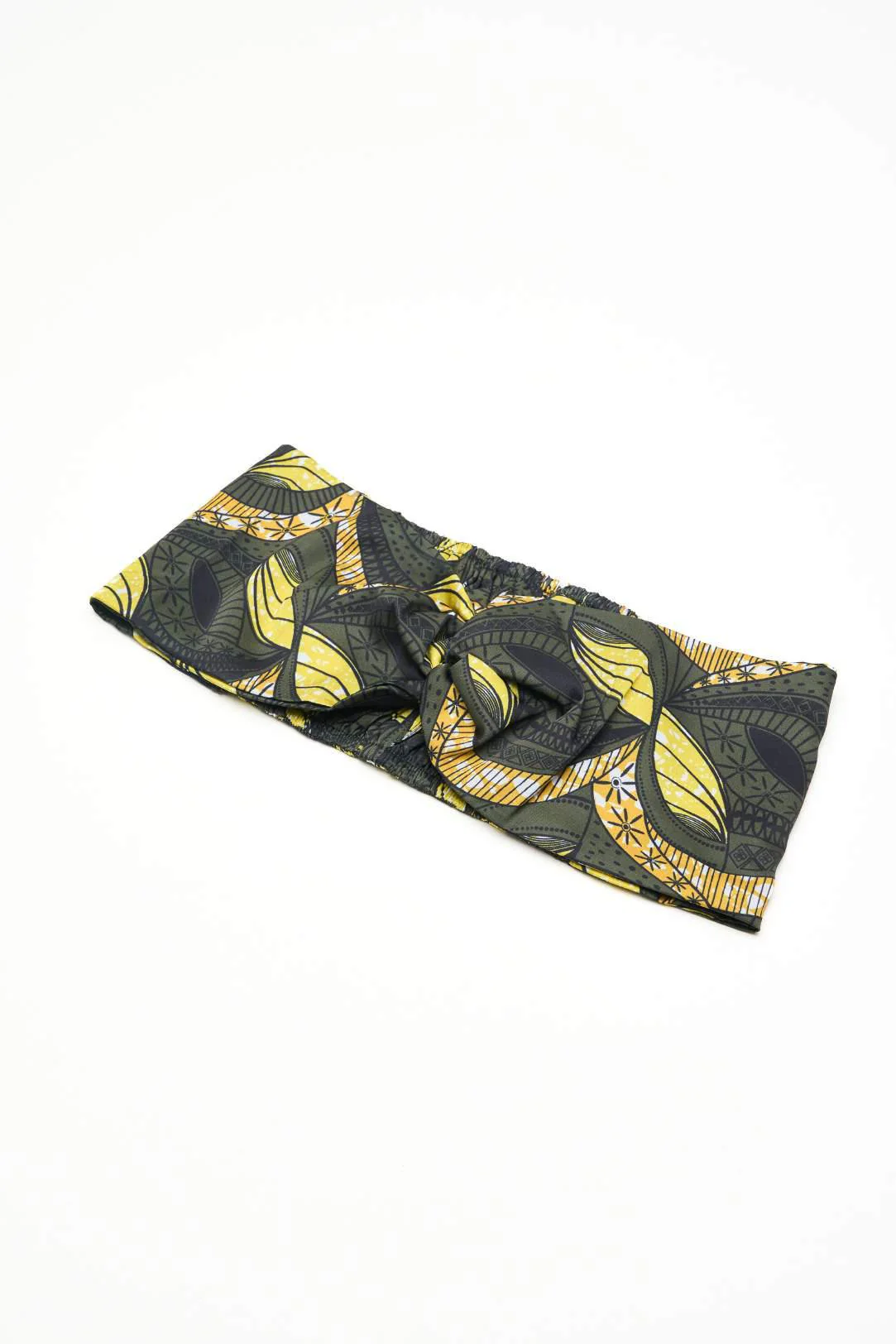 Olive Print Wrap-Style Headband - Image 8
