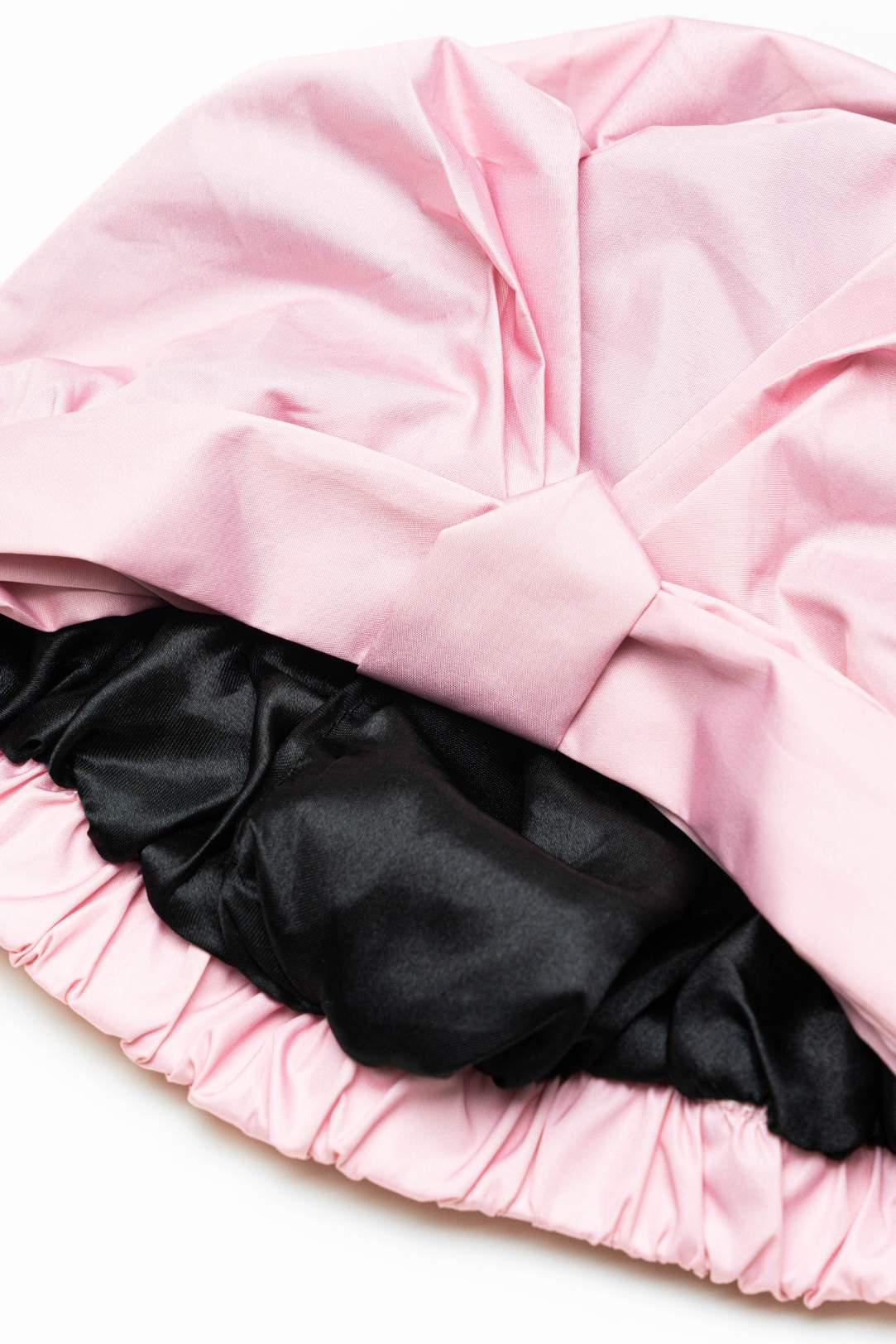 Satin-Lined Shower Cap - Blush - Image 4