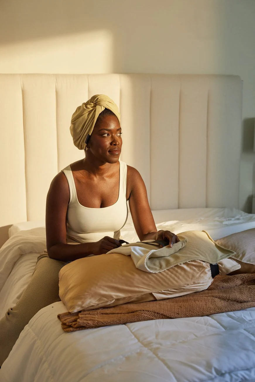 Micro Fiber Towel Turban - Walnut - Image 5