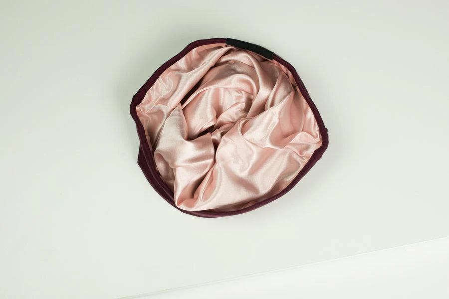 The Slap (Satin-lined cap) - Wine Red - Image 4